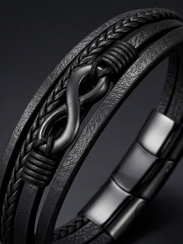 UNIQAL Armband 'NICE' in Zwart