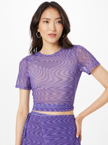 WEEKDAY Shirt in Purple: front