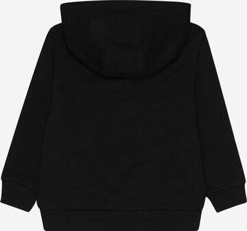 UNITED COLORS OF BENETTON Zip-Up Hoodie in Black