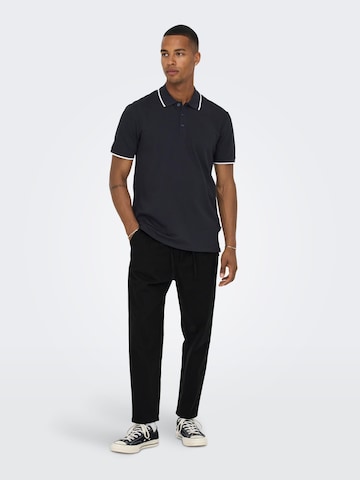 Only & Sons - regular Pantalón plisado 'Dew Pax' en negro