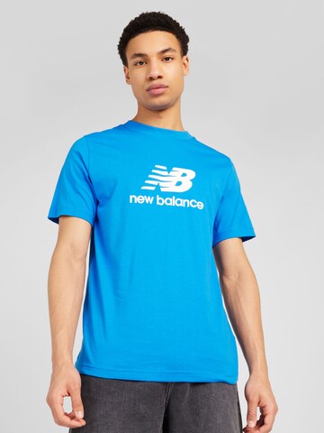 new balance - Camiseta en azul: frente