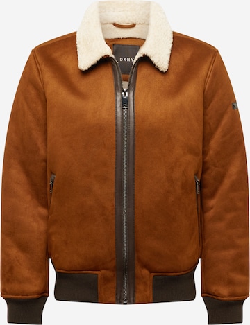 DKNY Between-Season Jacket in Brown: front