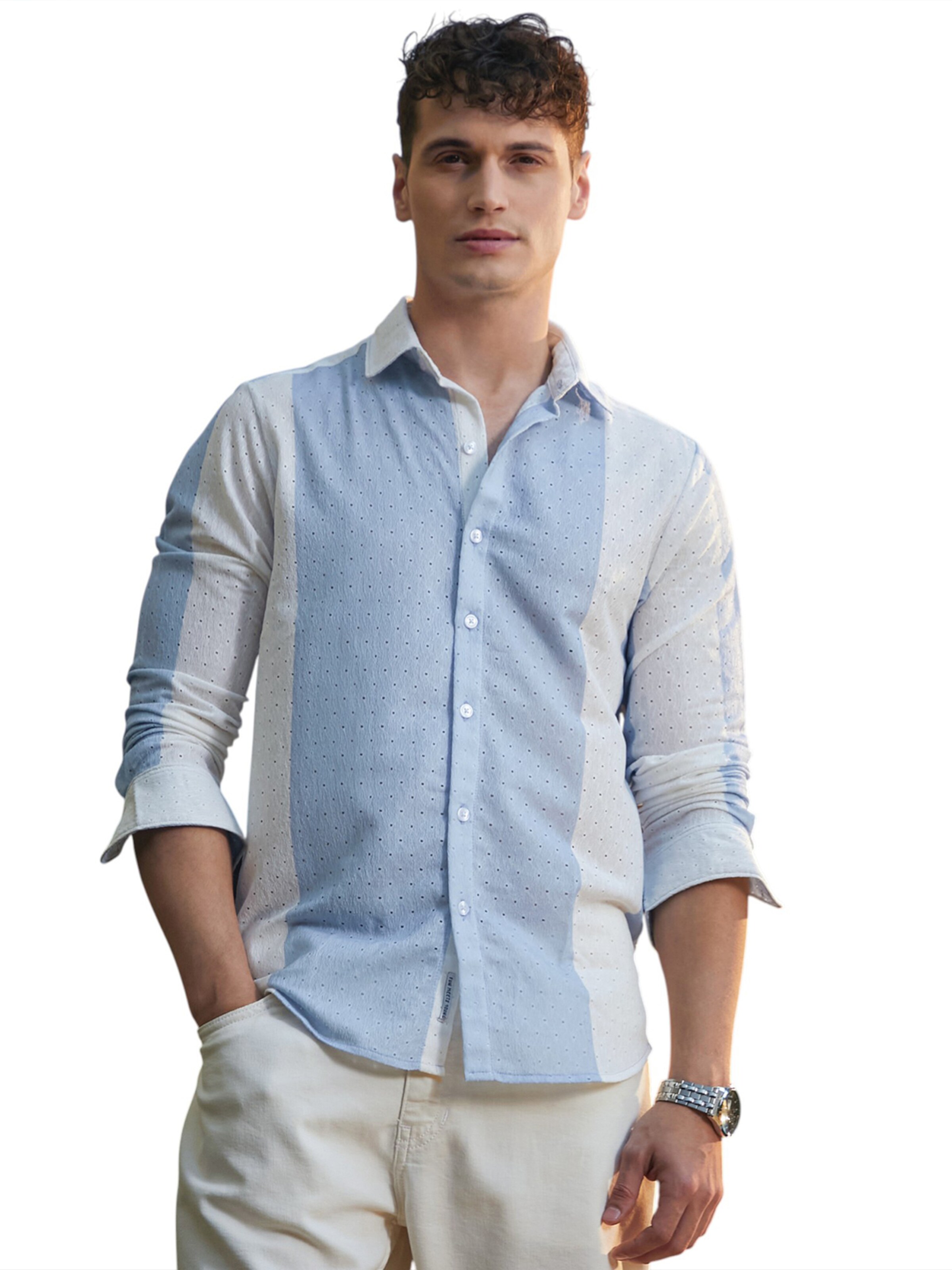 Campus Sutra Regular fit Ing 'Lorelai' - kék: elől