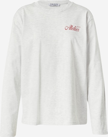 Sublevel Shirt in Grau: Vorderseite