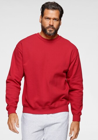 FRUIT OF THE LOOM Sweatshirt in Red: front
