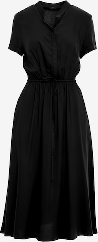 Stylove - Vestido camisero en negro: frente