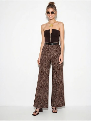 Wide Leg Pantalon 'Hose' Bianco Lucci en marron