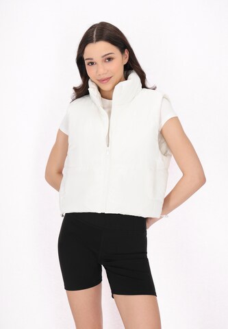 Gilet di myMo ATHLSR in bianco: frontale