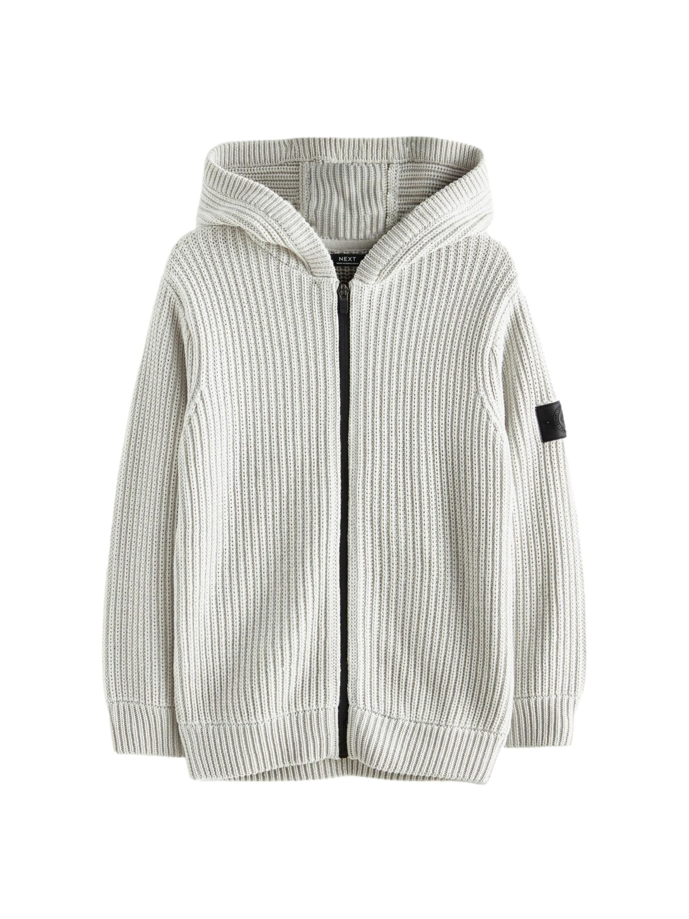 Next Strickjacke in Grau: Vorderseite