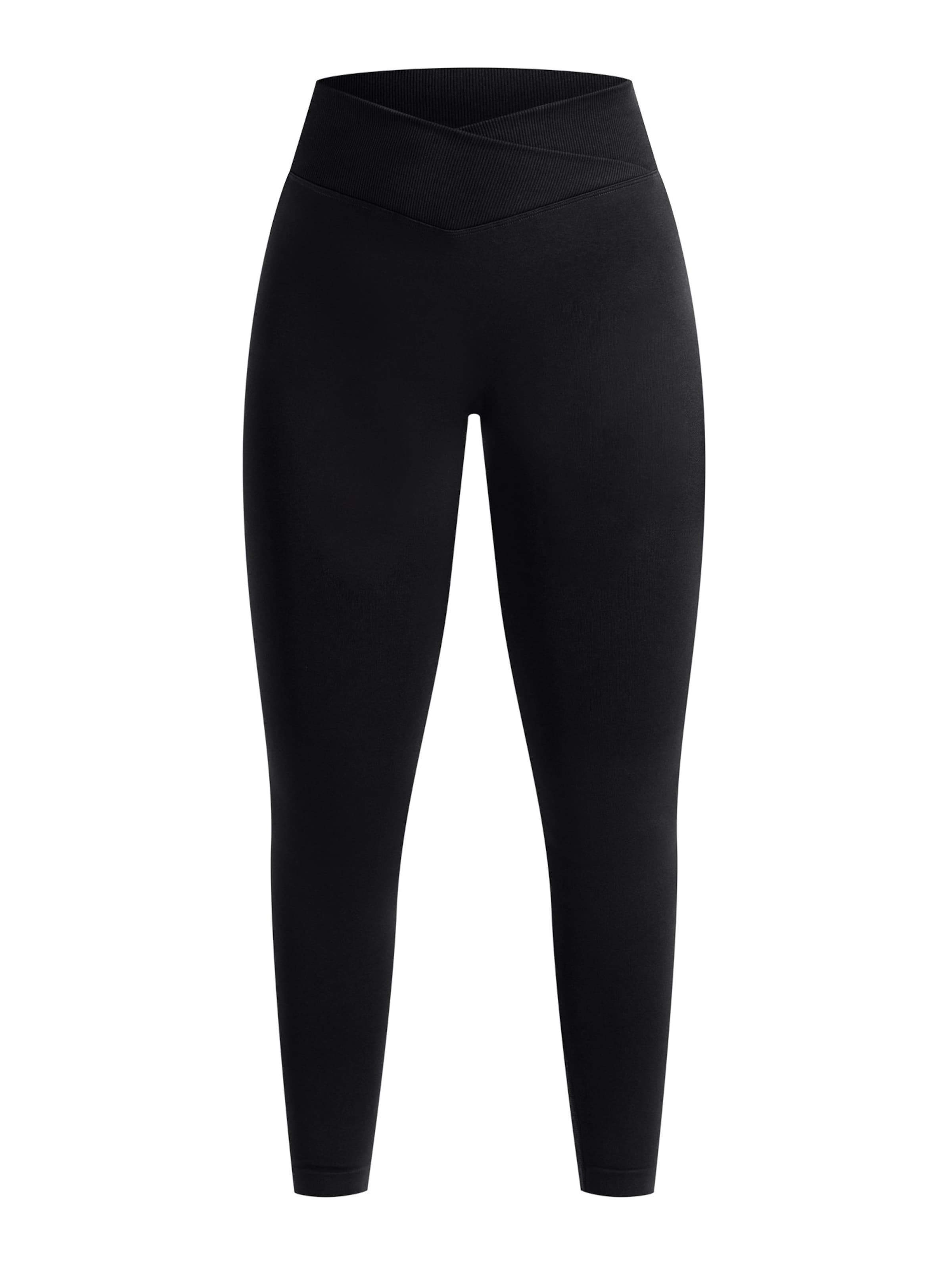 Coupe slim Leggings ' Silvia ' Smilodox en noir : devant