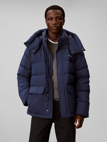 Calvin Klein Winterjacke in Blau: Vorderseite
