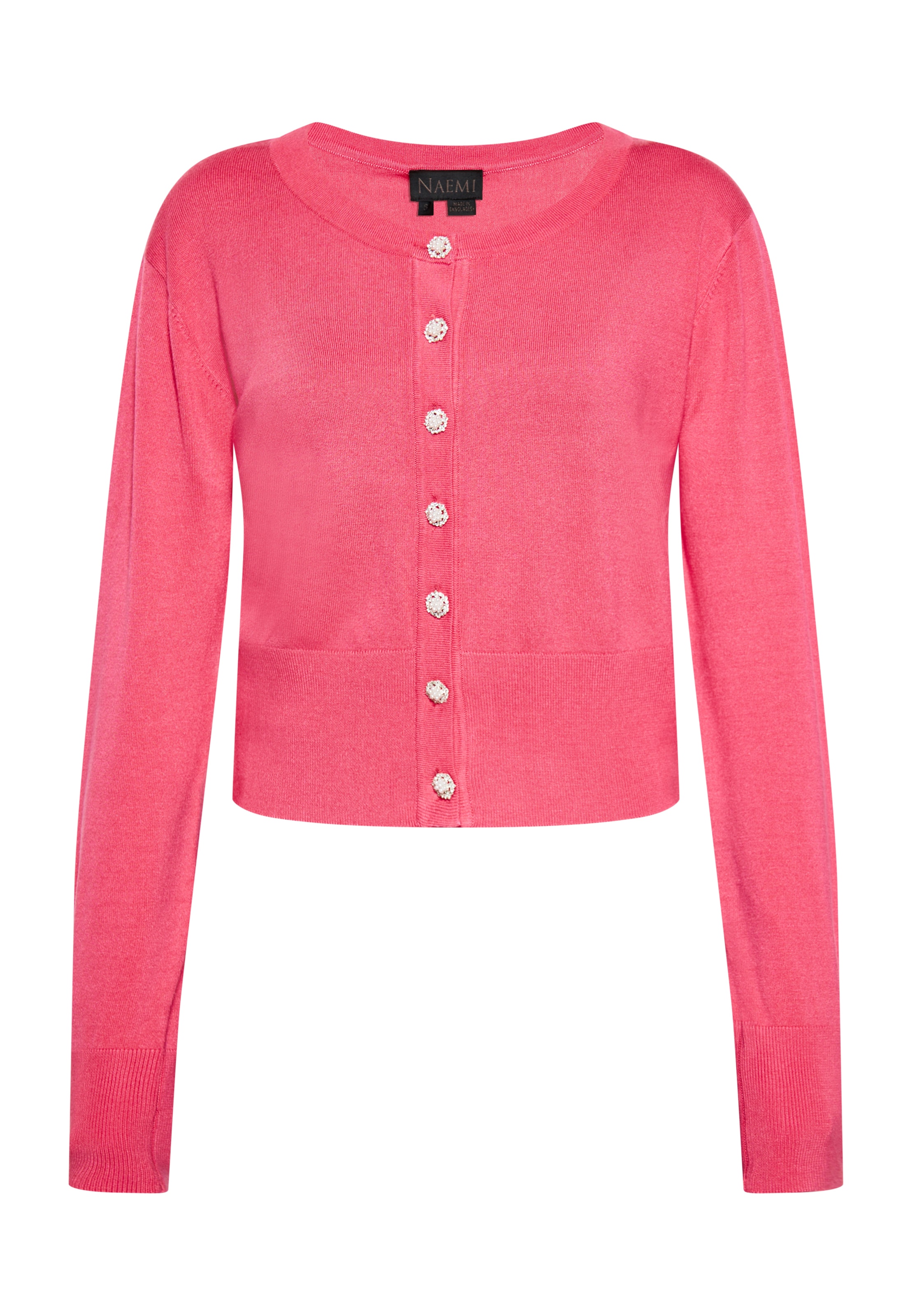 NAEMI Strickjacke in Pink: Vorderseite
