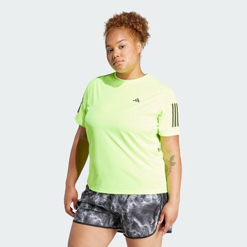 T-shirt fonctionnel 'Own the Run' ADIDAS PERFORMANCE en vert : devant