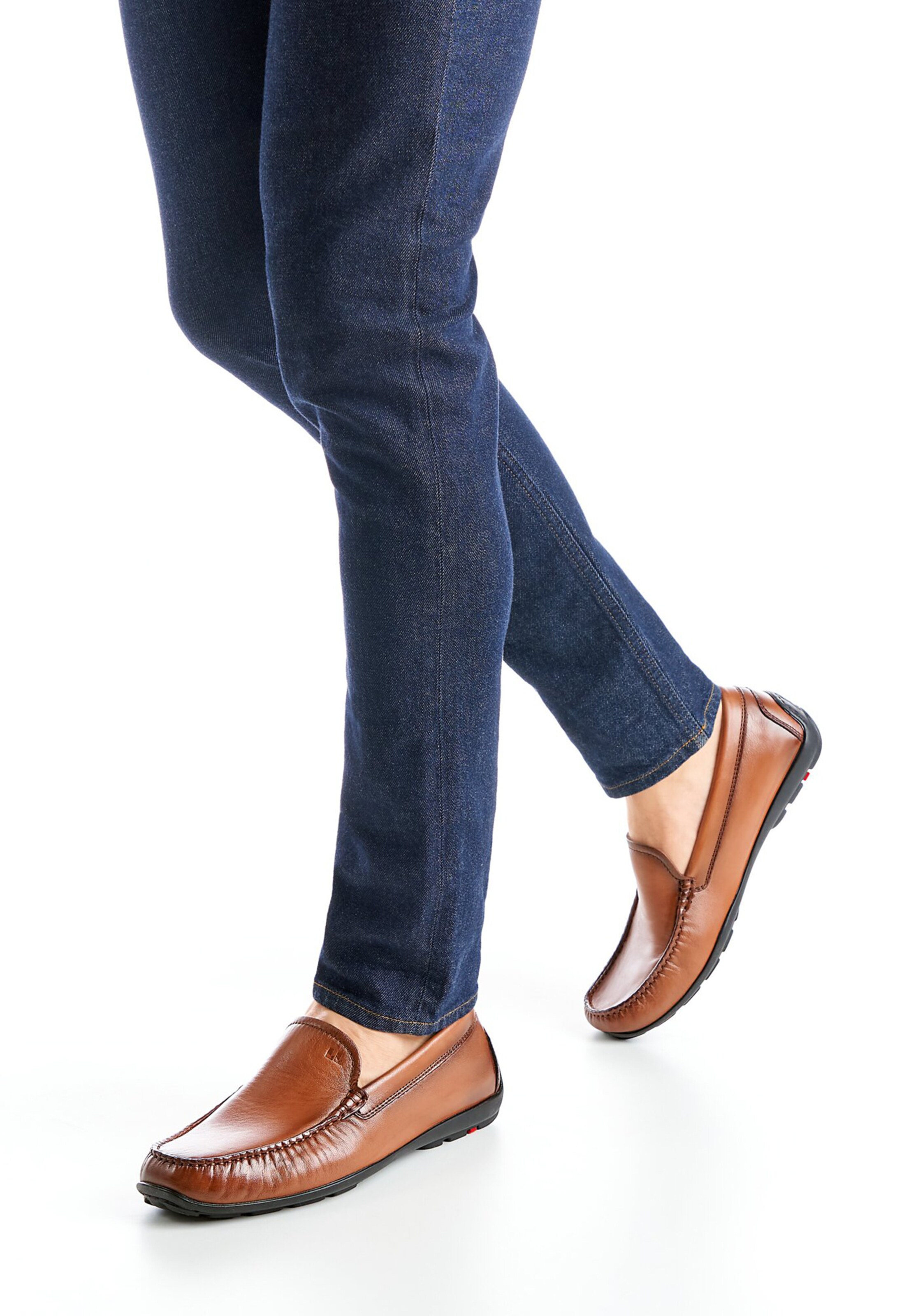 LLOYD Mocassins 'EMILIO' in Bruin: voorkant