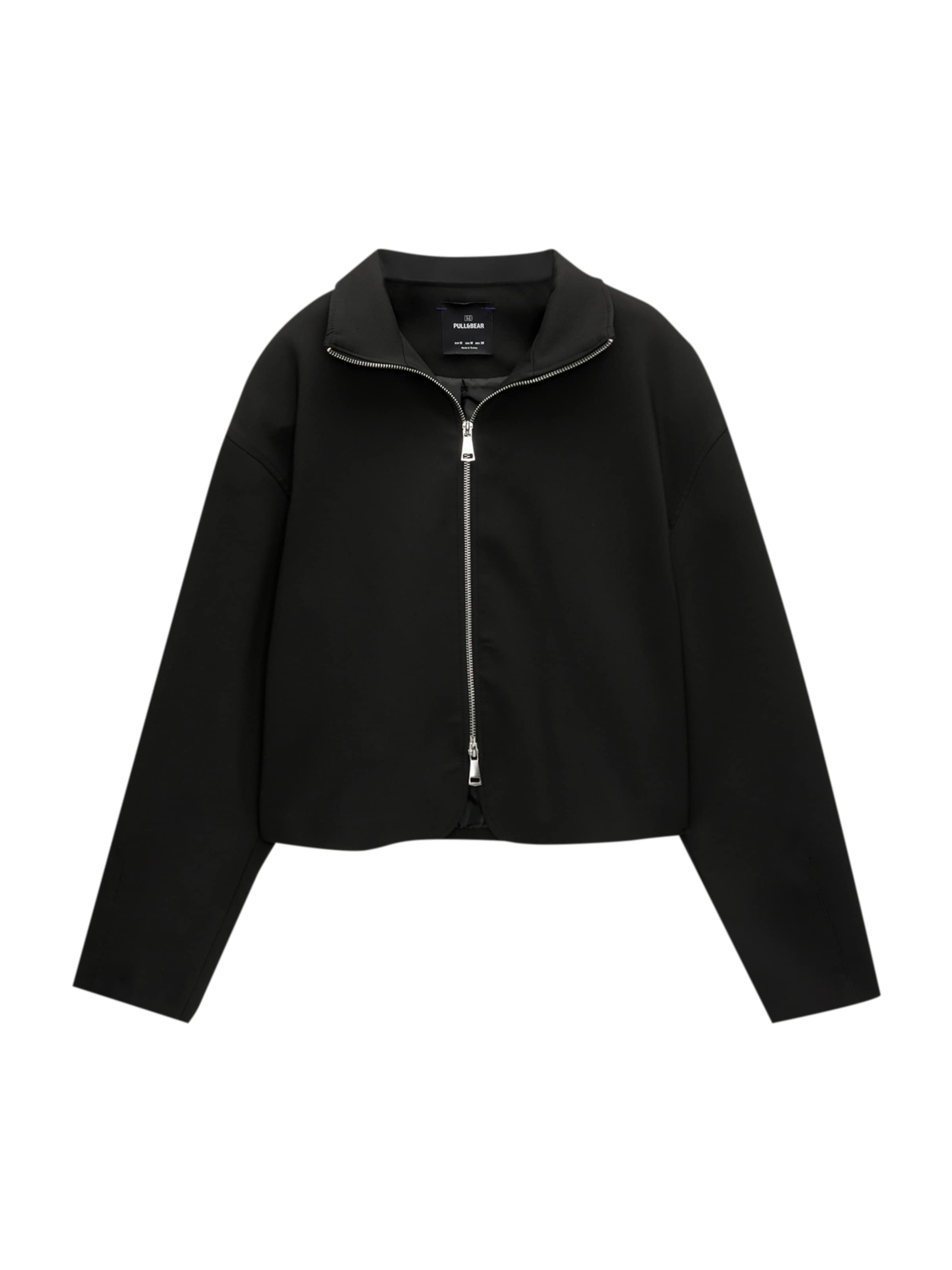 Pull&Bear Between-season jacket in Black: front