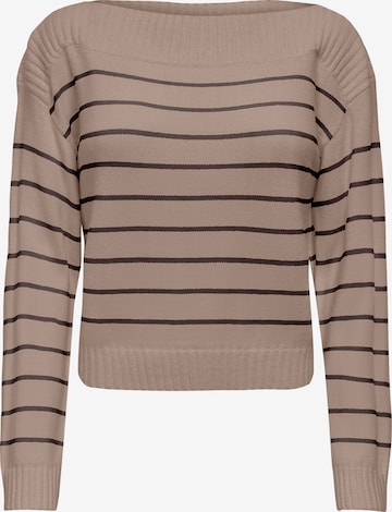 ONLY Sweter 'ONLKATIA' w kolorze brązowy: przód