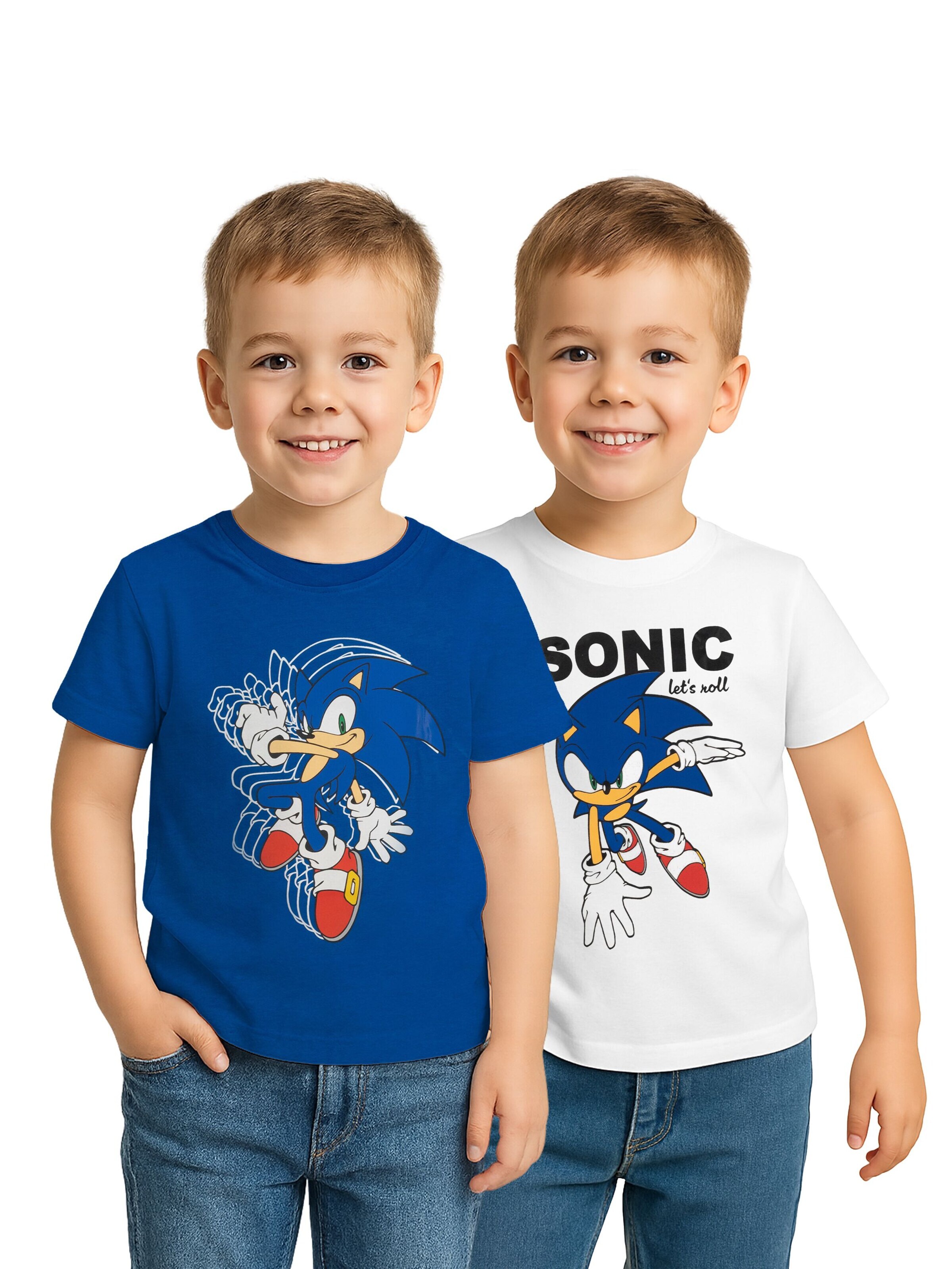 Sonic Shirt 'the Hedgehog'‌‌‌‌‌‌‌‌ in Mischfarben: Vorderseite