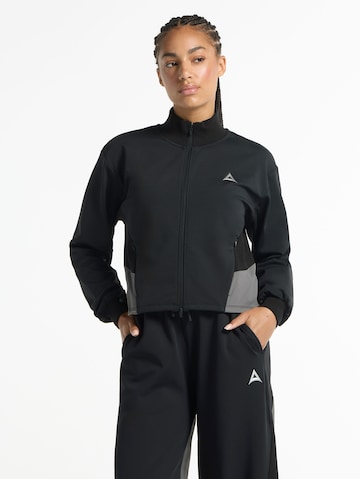 A-Game Spordijope 'Oversized Track Jacket', värv must