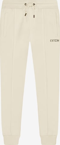 ESTEEM Slimfit Broek in Beige: voorkant