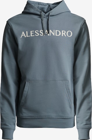 Alessandro Zavetti Sweatshirt 'Meucci' in Grau: Vorderseite