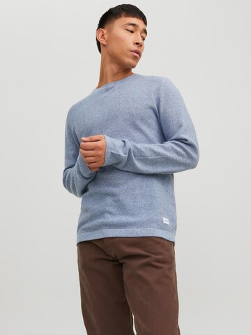 JACK & JONES Sweater 'Gustav' in Blue: front