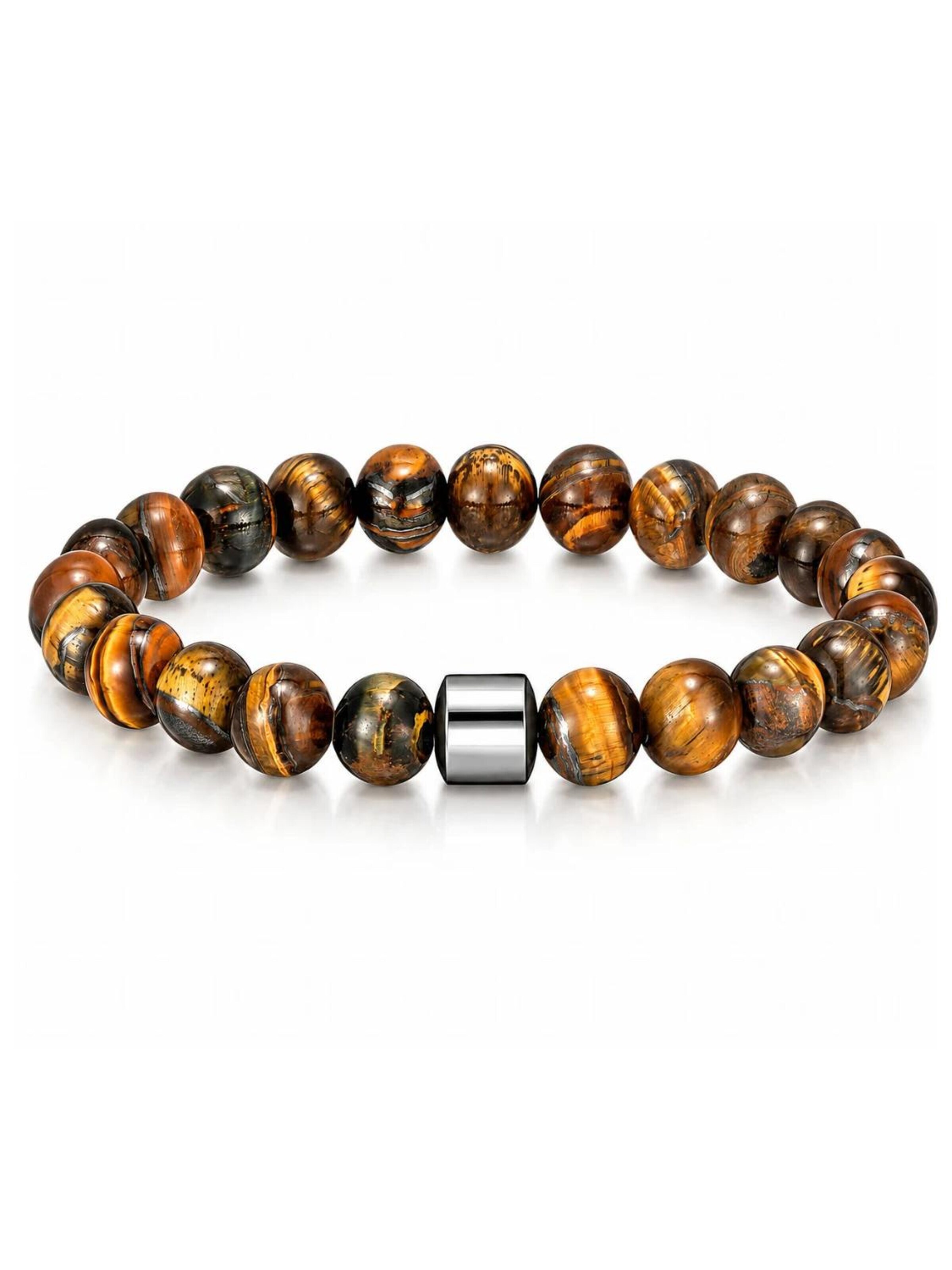 Eternal Armband 'Natur Perlen' in Oranje: voorkant