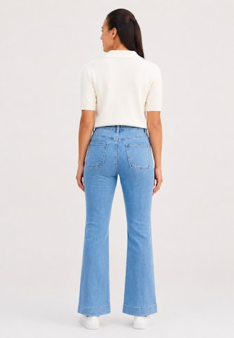 Coupe slim Jean Elara en bleu