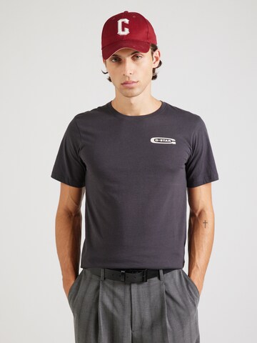 Tricou 'Old Skool' de la G-STAR pe gri: față