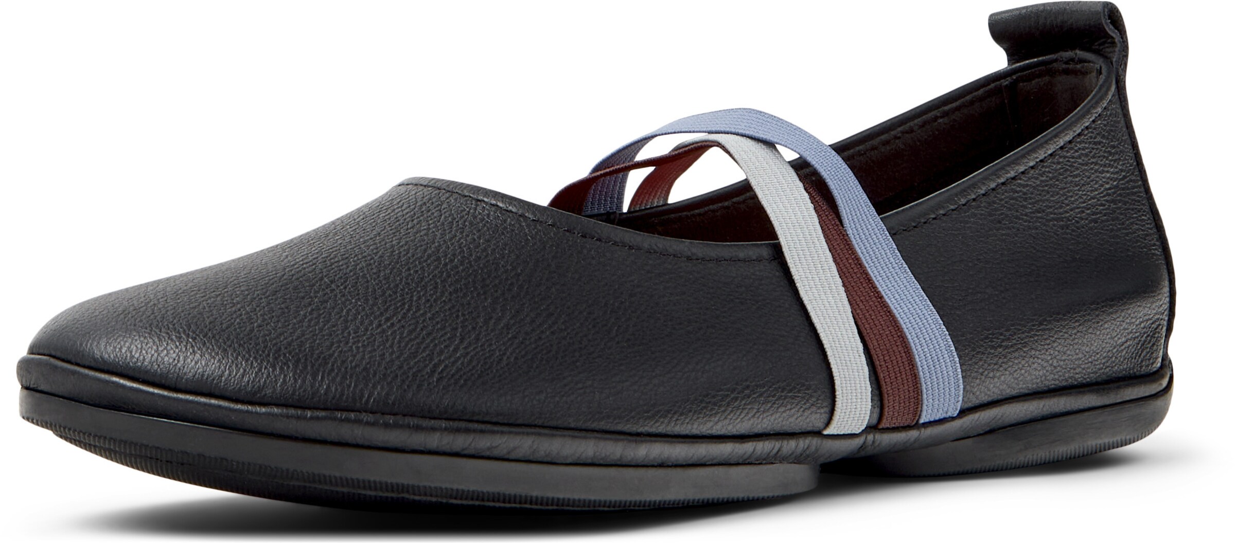 CAMPER Riemchenballerinas ' Right Nina ' in Schwarz: Vorderseite