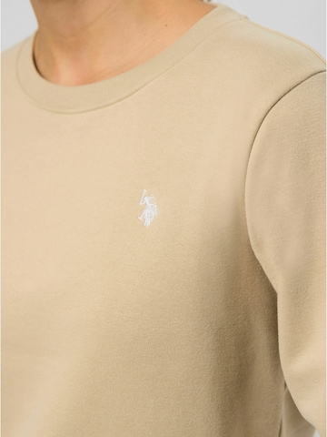 U.S. POLO ASSN. Sweatshirt 'Helen' in Beige