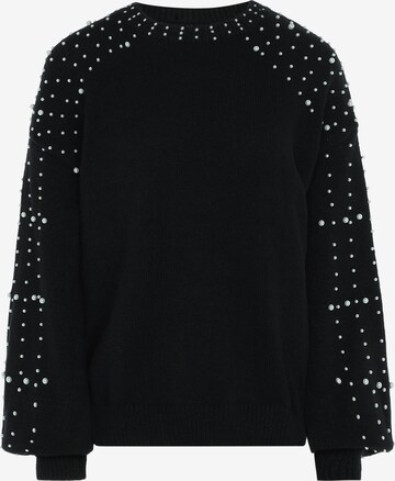 Pull-over faina en noir : devant