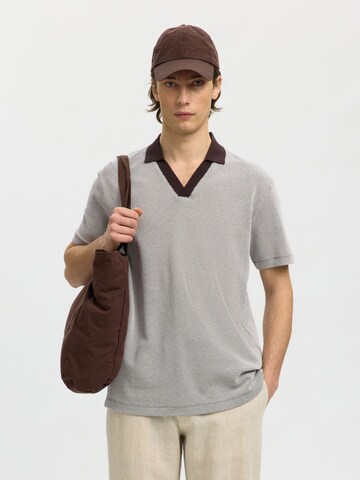 SELECTED Shirt in Brown: front