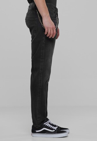 2Y Premium Tapered Jeans in Zwart