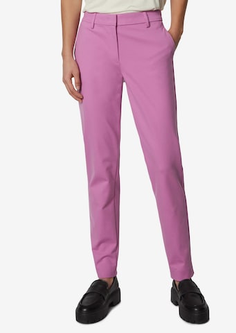 Coupe slim Pantalon Marc O'Polo en violet : devant