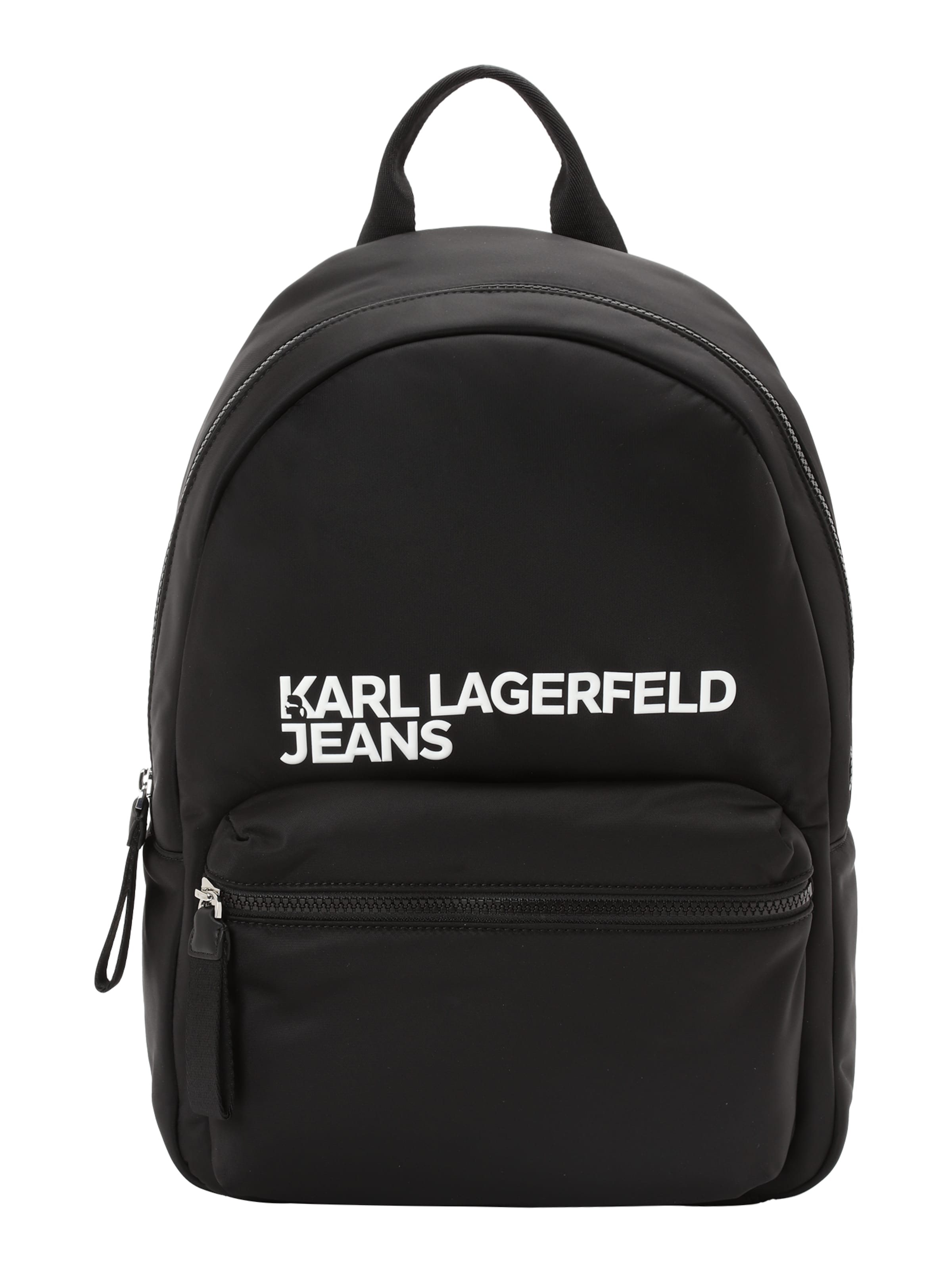 KARL LAGERFELD JEANS - Mochila 'ESSENTIAL' en negro: frente