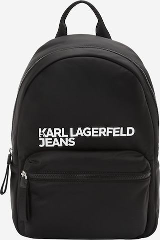 KARL LAGERFELD JEANS Backpack 'ESSENTIAL' in Black: front