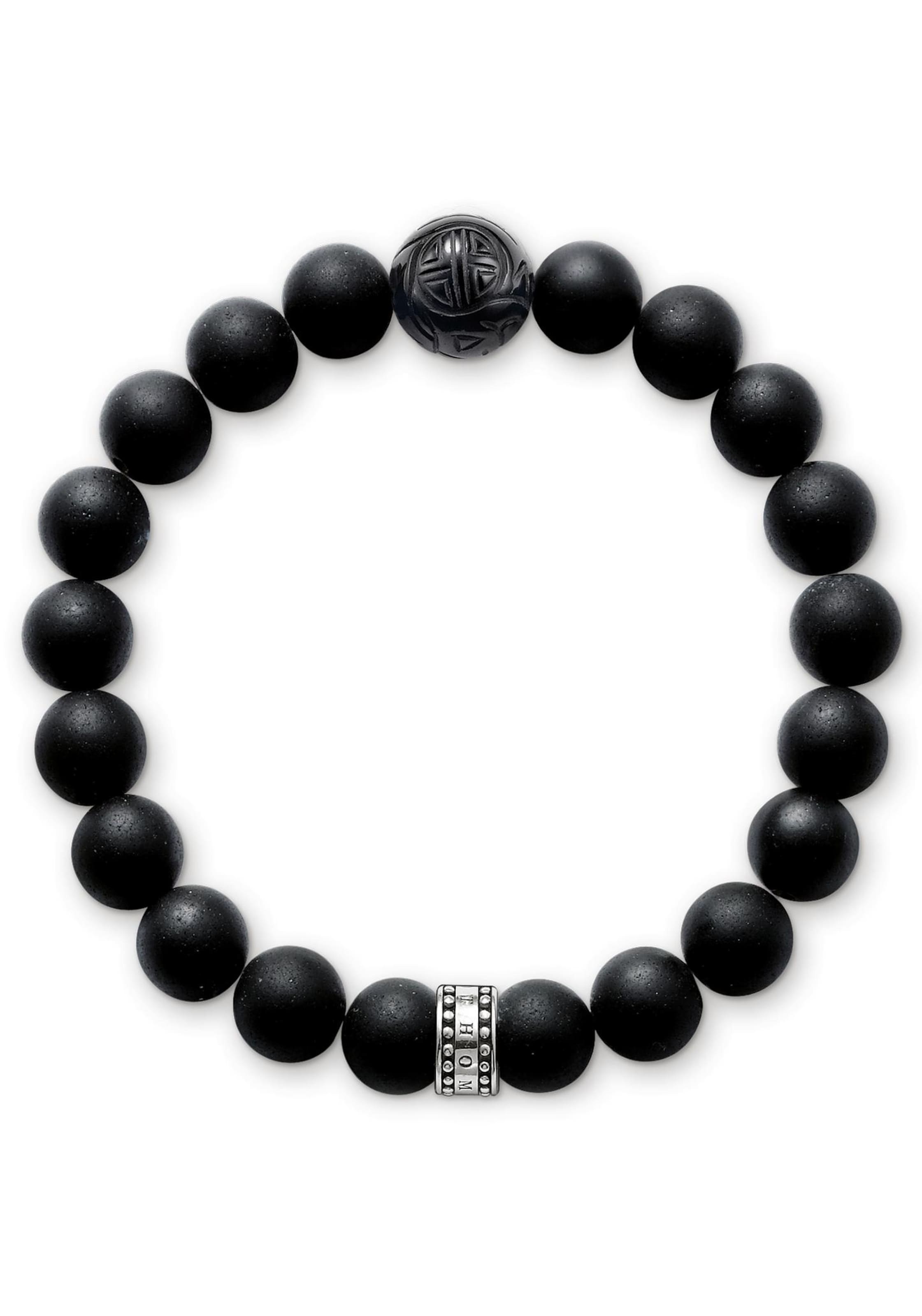 Thomas Sabo Bracelet 'Obsidian' in Black: front