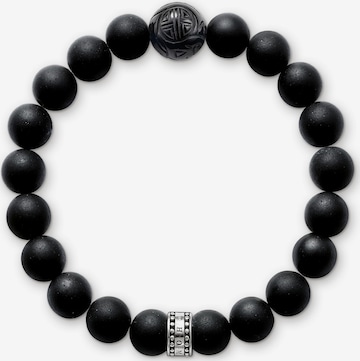 Brățară 'Obsidian' de la Thomas Sabo pe negru: față