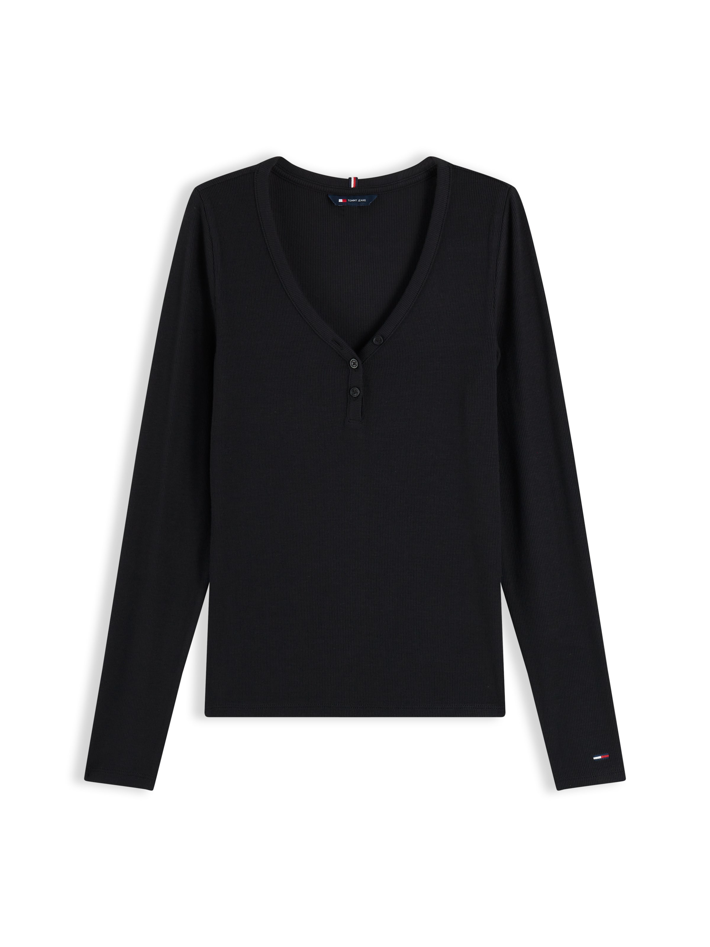 Tricou de la Tommy Jeans pe negru: față