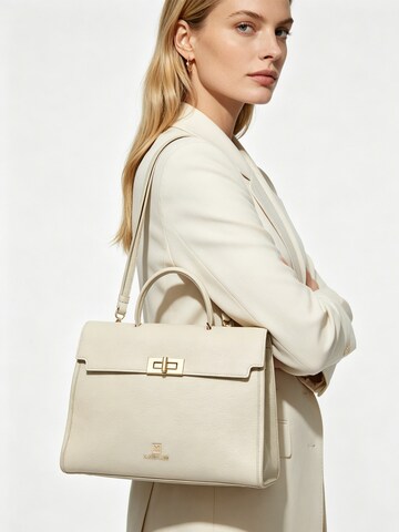 Borsa a mano 'Borsa a Mano Patty Small Bruno Magli Eco-Leather Chiusura Girello' di Bruno Magli in bianco