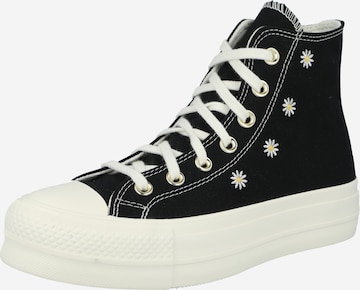 CONVERSE Високи маратонки 'Chuck Taylor All Star Lift' в черно: отпред