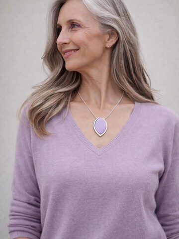COLLEZIONE ALESSANDRO Necklace 'Celeste' in Purple: front