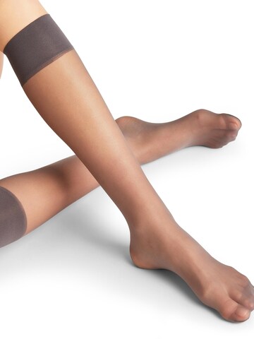 FALKE Knee High Socks 'Pure Matt' in Grey