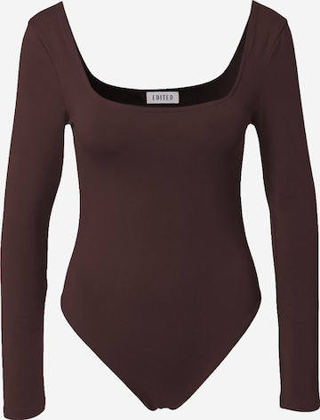 EDITED Shirt 'Yasna' in Braun: Vorderseite