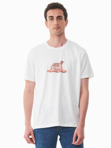 Organication T-Shirt in Weiß: Vorderseite