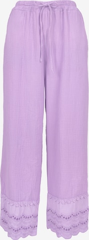 Seasons of April Wide Leg Hose 'Ines' in Lila: Vorderseite
