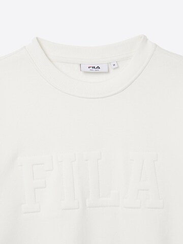 FILA Sweatshirt 'COREDO relaxed varsity brushed sweatshirt' in Wit