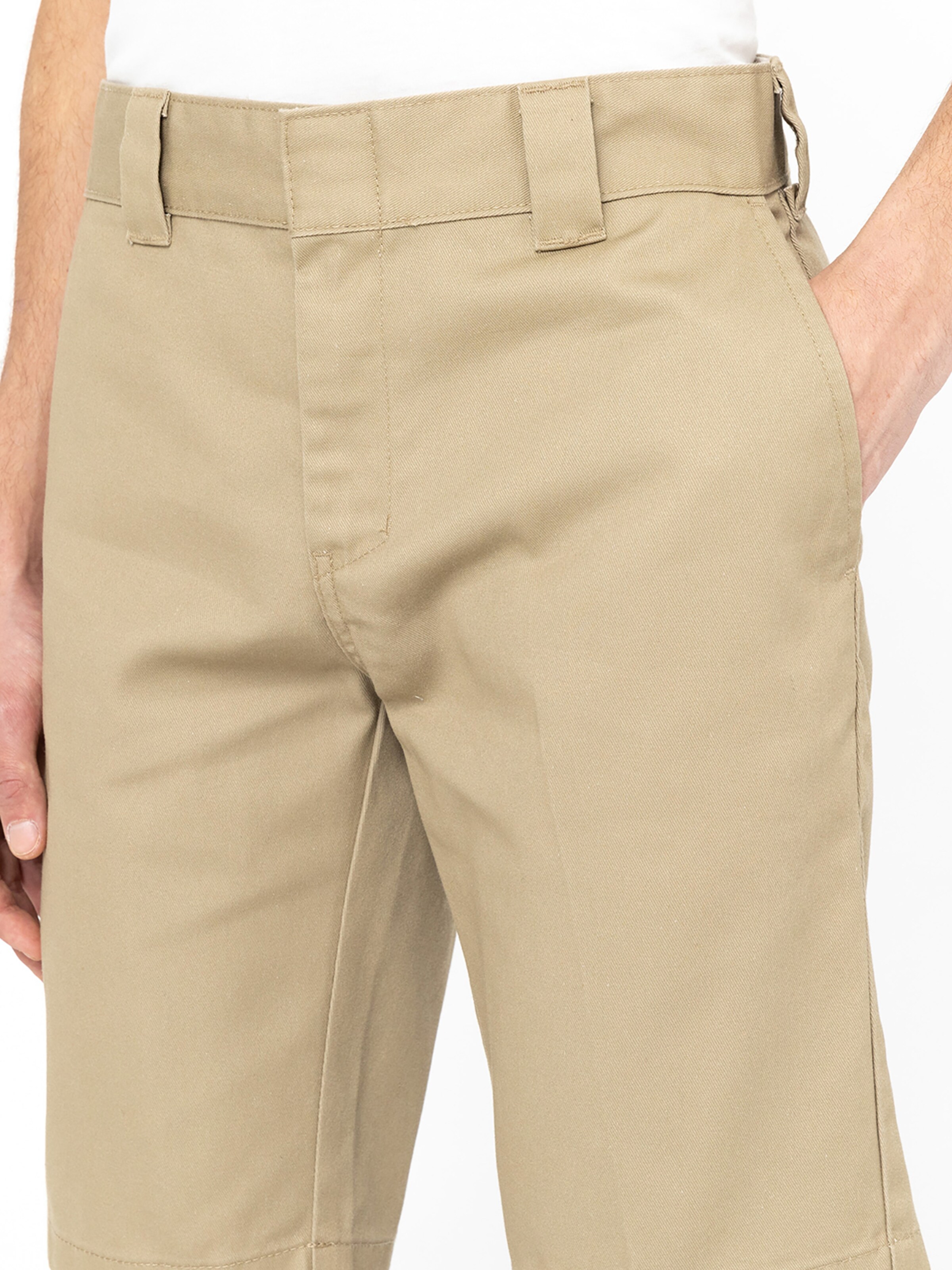 DICKIES Regularen Hlače na rob | bež barva