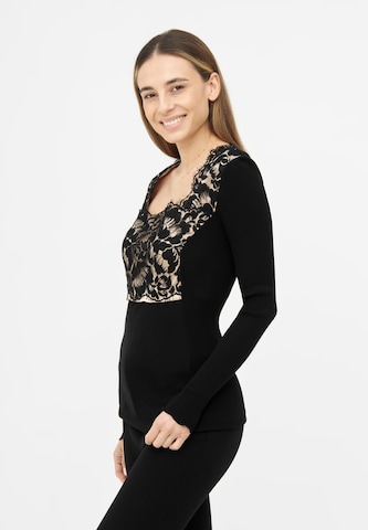 TOOche Shirt 'Dark Orchid' in Zwart