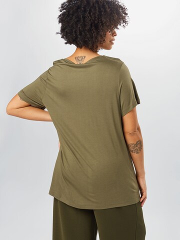T-shirt 'Aneli' KAFFE CURVE en vert